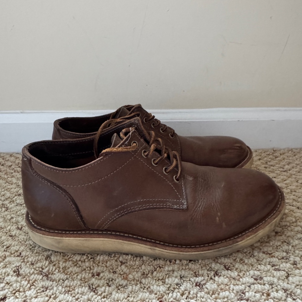 Oak Street Bootmakers Low Trench Brown Leather Men's Shoes